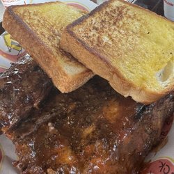 Full rack of baby backs and Texas toast!