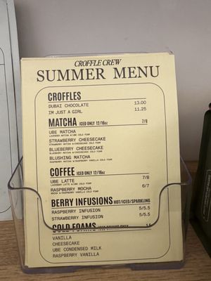 Menu photo 1 Croffle Crew Happy Valley, OR