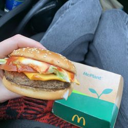 McDonald's Restaurant - McPlant Burger - We don't have this in the U.S. so I had to try it. It was very tasty!