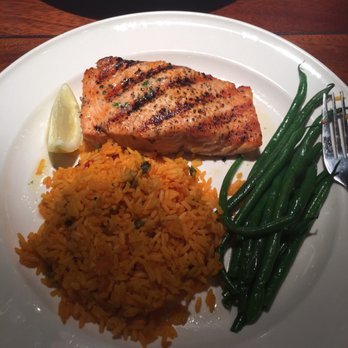 Bahama Breeze - Salmon with rice and green beans. - Bars Near Me - Pittsburgh, Pennsylvania