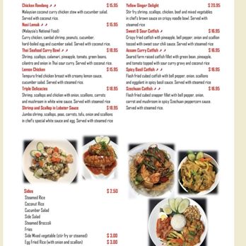 Yellow Ginger Asian Kitchen - Menu - Malaysian Near Me - Greenville, South Carolina