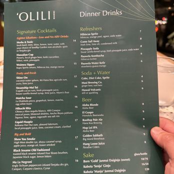 Olili - Drinks menu - Desserts Near Me - Honolulu, Hawaii Olili - Drinks menu - Desserts Near Me - Honolulu, Hawaii