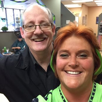 Salon Celebrations - Kerry, hair guy extraordinaire, and moi! - Hair Salons Near Me - Lynnwood, Washington Salon Celebrations - Kerry, hair guy extraordinaire, and moi! - Hair Salons Near Me - Lynnwood, Washington
