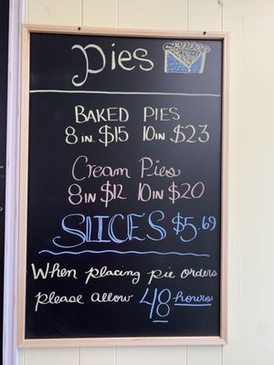 Menu photo 3 Auntie Em's Coffee and Pie Centerville, IN