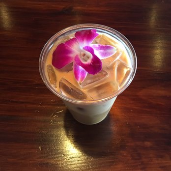 Cafein - Iced rose latte - Coffee & Tea Near Me - Chantilly, Virginia Cafein - Iced rose latte - Coffee & Tea Near Me - Chantilly, Virginia