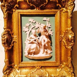 Annice Antiques - Framed porcelain pix, pictures, relief, paintings & unique pieces available through-out shop!  Visit today! ;)