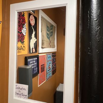 Kick Coffee - Bathroom mirror - Coffee & Tea Near Me - Sturgeon Bay, Wisconsin