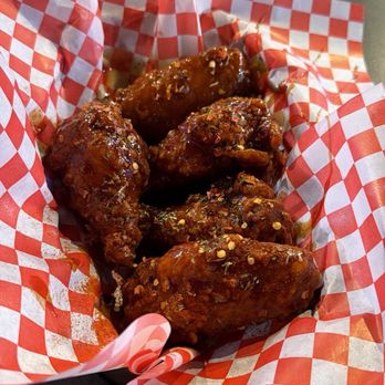 The Potluck - My favorite flavor the Asian Chick named Sue wang - Chicken Wings Near Me - Austin, Texas The Potluck - My favorite flavor the Asian Chick named Sue wang - Chicken Wings Near Me - Austin, Texas