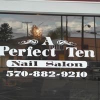 A Perfect 10 Nail Salon Logo