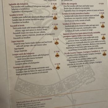 Cesarina - Menu - Italian Near Me - Bologna, BO
