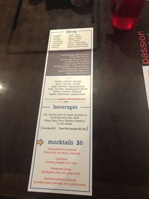 Menu photo 6 Bravo Americano Moderno Globe, AZ