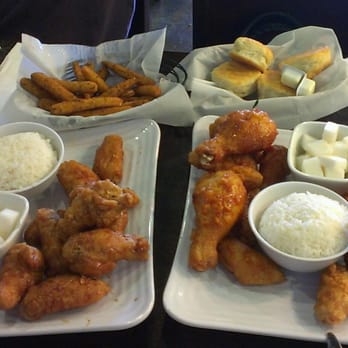 Bonchon Sunnyvale - 2 large orders and zucchini fries. So good! - Chicken Wings Near Me - Sunnyvale, California