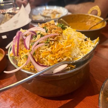 Kachiguda Junction - Hyderabadi Chicken Dum Biryani. Spicy and tasty. Dal Makni in back. - Indian Near Me - Franklin, New Jersey Kachiguda Junction - Hyderabadi Chicken Dum Biryani. Spicy and tasty. Dal Makni in back. - Indian Near Me - Franklin, New Jersey
