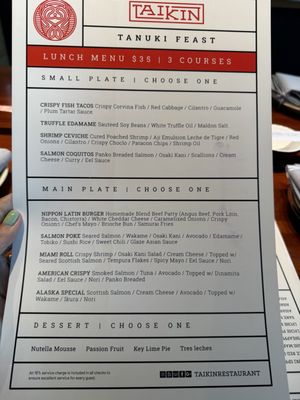 Menu photo 3 Taikin Asian Cuisine Miami, FL Menu photo 3 Taikin Asian Cuisine Miami, FL
