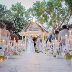Sunset Gardens - Our Terrace Gazebo during a wedding ceremony