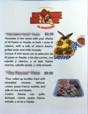Menu photo 3 Pollos Asados El Norteno Hutto, TX Menu photo 3 Pollos Asados El Norteno Hutto, TX