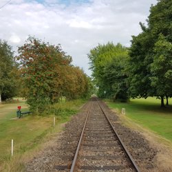 Golfclub Marienfeld - Eisenbahnstecke quer über den Platz