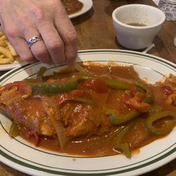 Pargo al Ajillo (red snapper)