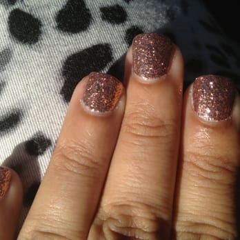 Soak Nails - Glitter gel manicure... Love it! - Nail Salons Near Me - Encino, California
