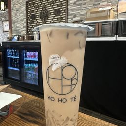 black milk tea with lychee jelly black milk tea with lychee jelly