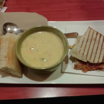 Panera Bread - 12/7/13  Italian chicken sandwich and broccoli cheddar soup  "OZ"  :-) - Sandwiches Near Me - Hemet, California