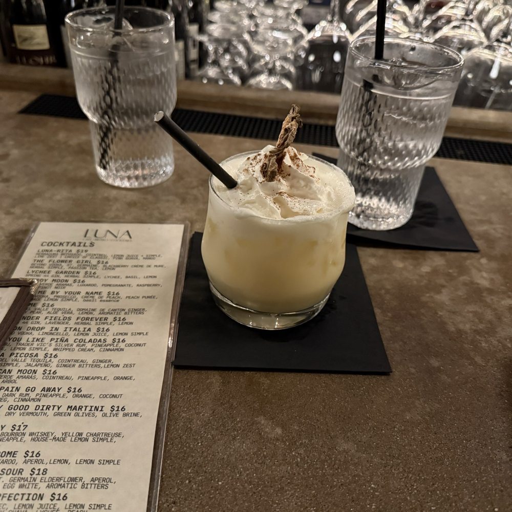 Luna Bistro Cafe - Piña colada - New American Near Me - Long Beach, California Luna Bistro Cafe - Piña colada - New American Near Me - Long Beach, California