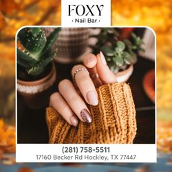 Foxy Nail Bar - Simple, stylish, and perfectly square - our nail designs bring out the best in this classic shape! 
Visit us to try it out!