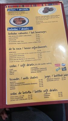 Menu photo 2 Mi Chalateca Federal Way, WA