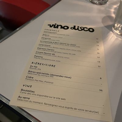 Menu photo 2 Vino Disco Montreal, QC