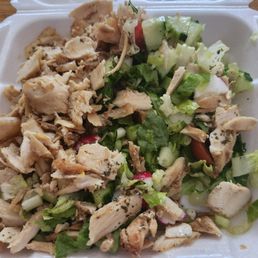 Sorry excuse for a chicken shawarma.