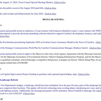 Carefree Town Council - Agenda page 2 - Town Hall Near Me - Carefree, Arizona Carefree Town Council - Agenda page 2 - Town Hall Near Me - Carefree, Arizona