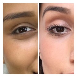 Brenda's beauty bar - Before/After LashLift. These are my natural lashes with mascara only!!