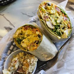 Living on the Veg - Egg salad wrap