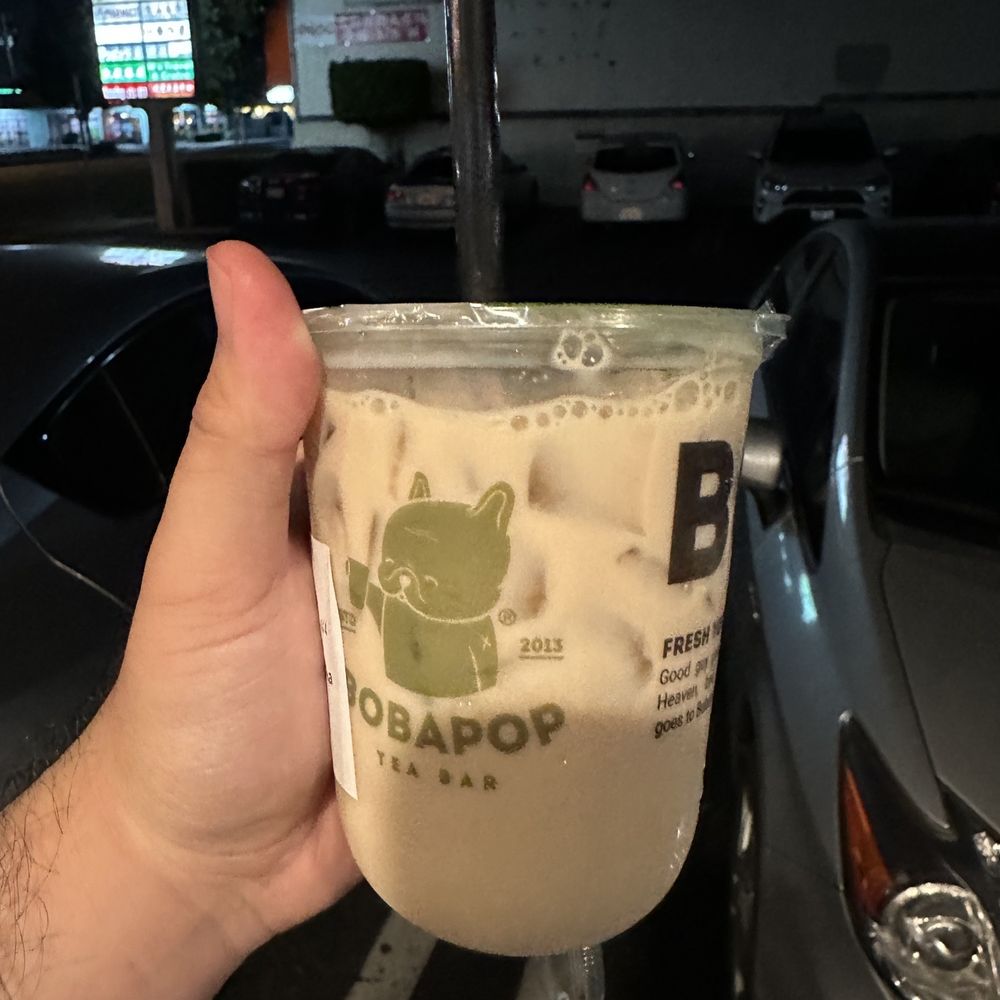 BoBaPOP Tea Bar - Roasted Oolong Milk Tea - Coffee & Tea Near Me - San Gabriel, California