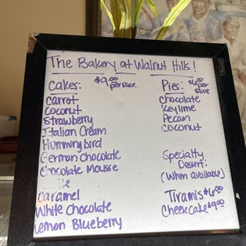 Walnut Hills - List of wonderful pies and cakes. - Southern Near Me - Vicksburg, Mississippi