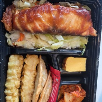 H Mart Restaurant - Salmon teriyaki bento - Korean Near Me - Federal Way, Washington H Mart Restaurant - Salmon teriyaki bento - Korean Near Me - Federal Way, Washington