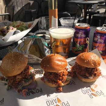 The Pour Yard - Citrus Grilled Shrimp Tacos & Hawaiian Pulled Pork Sliders - Desserts Near Me - Quincy, Massachusetts