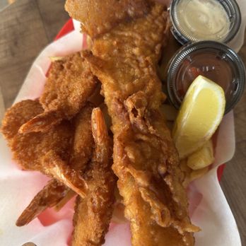 Camelot Fish & Chips - Fish & shrimp combo - Seafood Near Me - Pacifica, California Camelot Fish & Chips - Fish & shrimp combo - Seafood Near Me - Pacifica, California