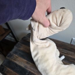 Worn out stuffing (before) Worn out stuffing (before)