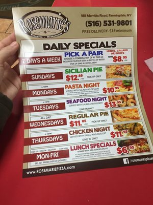 Menu photo 4 Rosemarie Pizza Farmingdale, NY