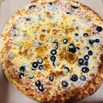 Roasted Peppers - a pizza with olives and cheese - American Near Me - Maynard, Massachusetts Roasted Peppers - a pizza with olives and cheese - American Near Me - Maynard, Massachusetts