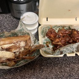 BBQ Wings and Seasoned Hand Cut Fries BBQ Wings and Seasoned Hand Cut Fries
