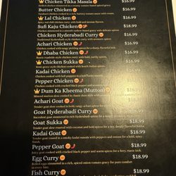 Charminar - Menu