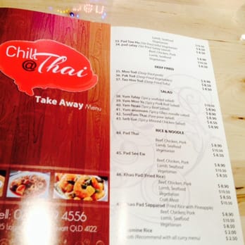 Chilli @Thai - menu part-1 - Thai Near Me - Mount Gravatt, QLD