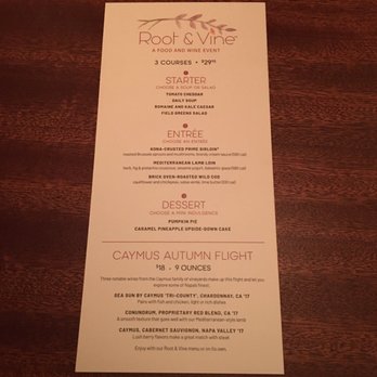 Seasons 52 - Fall Menu - New American Near Me - Phoenix, Arizona