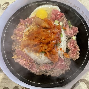 Sizzling Lunch - Added on kimchi and an egg to our plate - Steakhouses Near Me - Mountain View, California Sizzling Lunch - Added on kimchi and an egg to our plate - Steakhouses Near Me - Mountain View, California