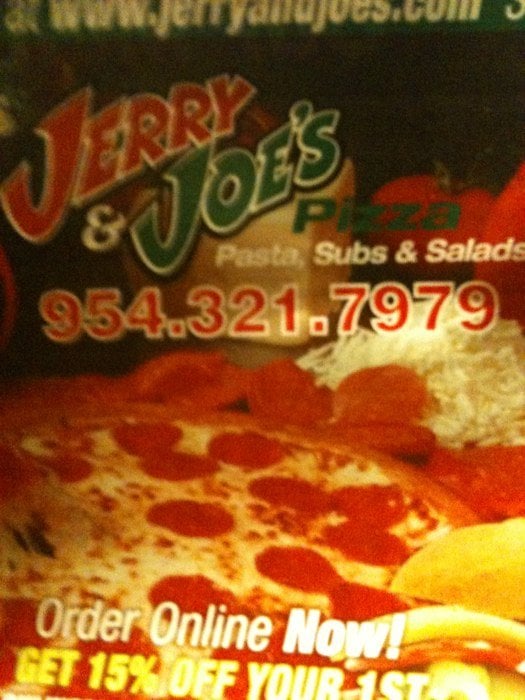 JERRY & JOE’S PIZZA Updated July 2024 4201 SW 64th Ave, Davie, Florida Pizza Restaurant
