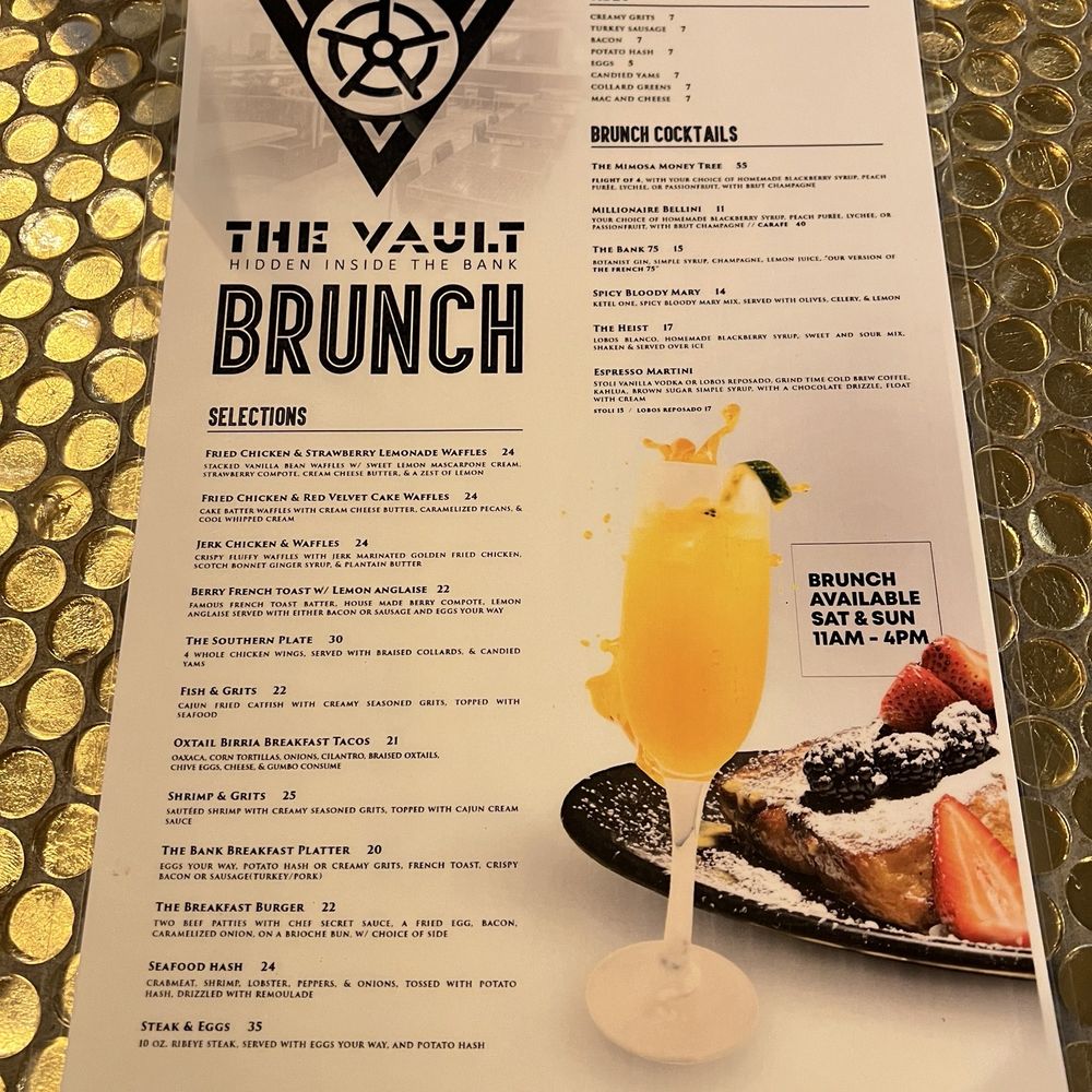 The Vault - Menu - Breakfast & Brunch Near Me - Atlanta, Georgia The Vault - Menu - Breakfast & Brunch Near Me - Atlanta, Georgia
