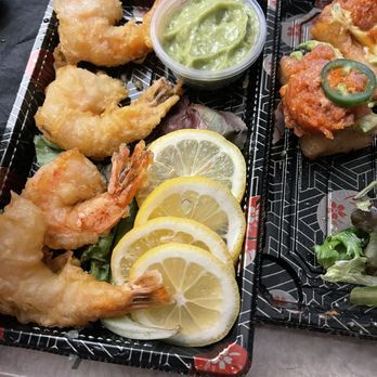 Aburi Japanese Kitchen - 3/2026 takeout appetizer: shrimp japapeno (green sauce is delicious - Ramen Near Me - Huntington Beach, California Aburi Japanese Kitchen - 3/2026 takeout appetizer: shrimp japapeno (green sauce is delicious - Ramen Near Me - Huntington Beach, California