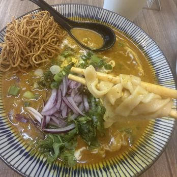 Fire Tiger Thai Food - Khao Soi Coconut Curry Noddle Soup - Thai Near Me - Whittier, California Fire Tiger Thai Food - Khao Soi Coconut Curry Noddle Soup - Thai Near Me - Whittier, California